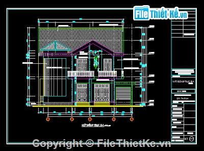 Bản vẽ,Bản vẽ autocad,biệt thự hiện đại,biệt thự đẹp 2,bản vẽ biệt thự,nhà 2 tầng